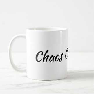 Taza de café del #momlife del coordinador del caos