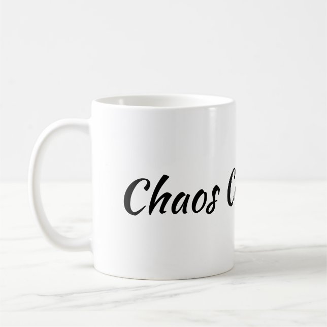Taza de café del #momlife del coordinador del caos (Izquierda)