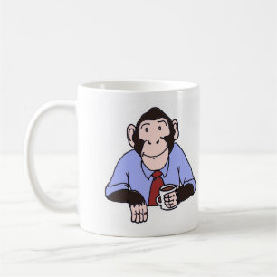 Taza de café del mono