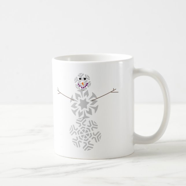 Taza de café del muñeco de nieve del copo de nieve (Derecha)