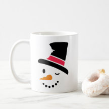 Taza de café del navidad del muñeco de nieve