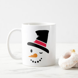 Taza de café del navidad del muñeco de nieve