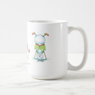 Taza de café del navidad del muñeco de nieve de