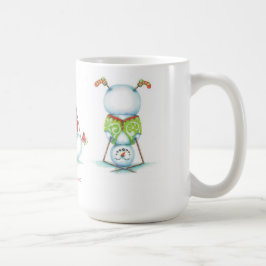 Taza de café del navidad del muñeco de nieve de la