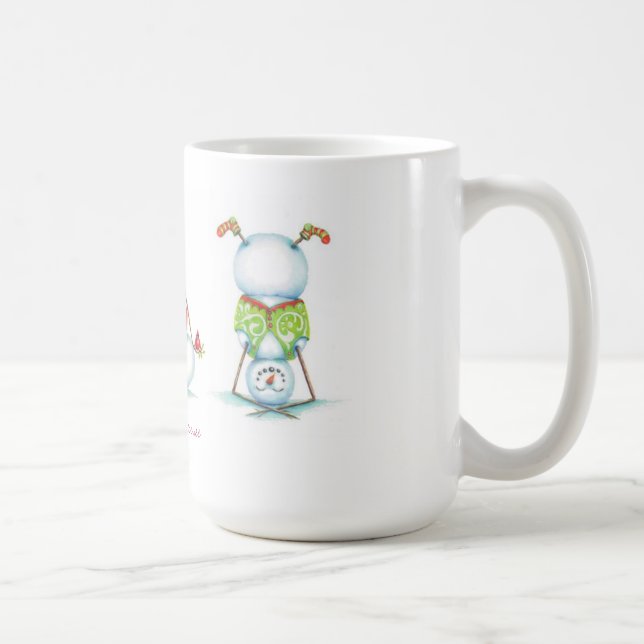 Taza de café del navidad del muñeco de nieve de la (Derecha)