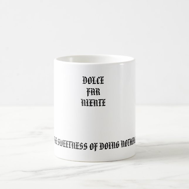 taza de café del niente lejano de dolce (Centro)
