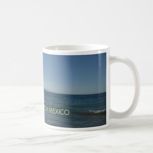 Taza de café del océano de Puerto Vallarta México (Derecha)