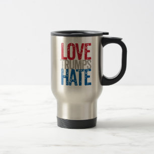 Taza de café del odio de los triunfos del amor