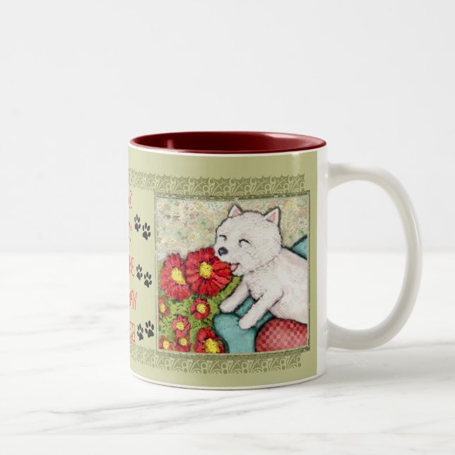 Taza de café del oeste de la mamá del perro de (Derecha)