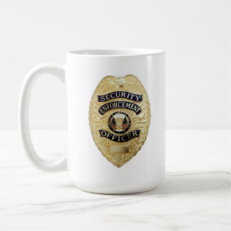 Taza de café del oficial de la aplicación de