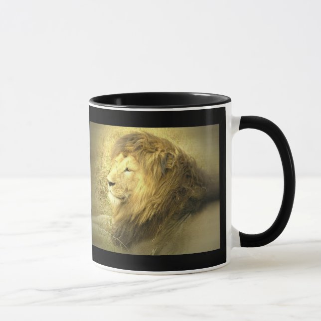 Taza de café del orgullo del león (Derecha)