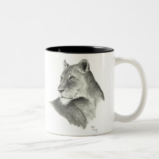 Taza de café del orgullo del león