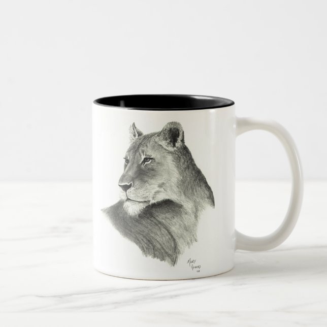 Taza de café del orgullo del león (Derecha)