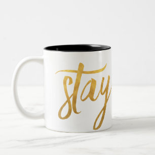 Taza de café del ORO de la ESTANCIA