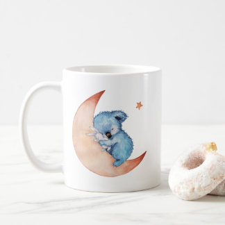 Taza de café del oso de koala el dormir