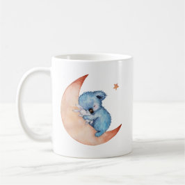 Taza de café del oso de koala el dormir