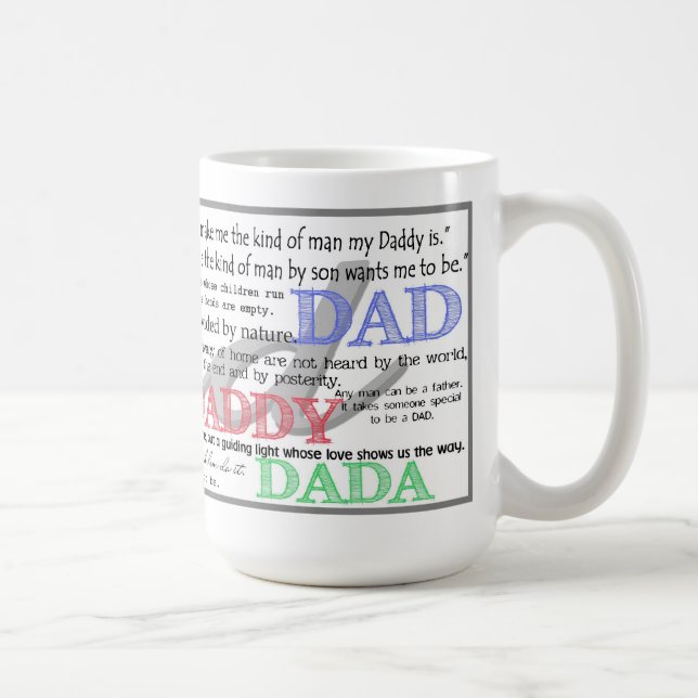 Taza de café del papá con citas (Derecha)