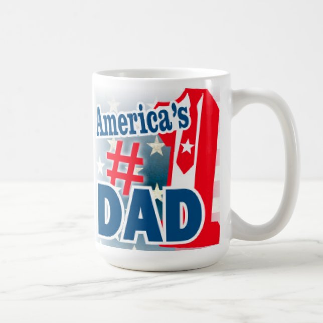 Taza de café del papá del número 1 de América (Derecha)