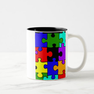 taza de café del pedazo del puzzel del