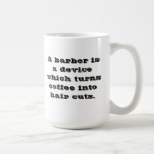 Taza de café del peluquero