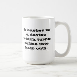 Taza de café del peluquero