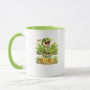Taza de café del pequeño T-Rex adorable dinosaurio