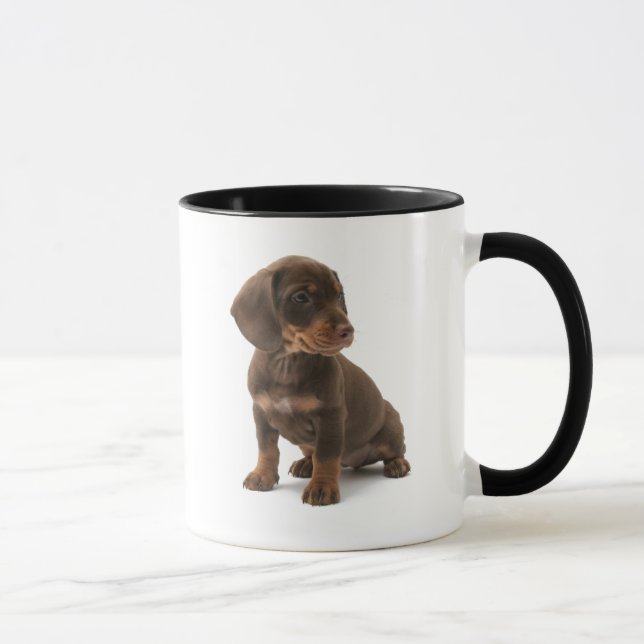 Taza de café del perrito del Dachshund (Derecha)