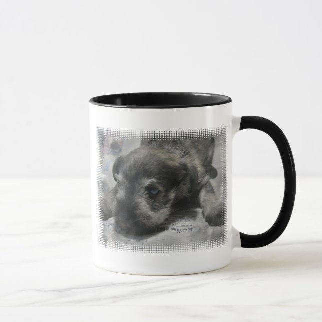 Taza de café del perrito del Schnauzer (Derecha)