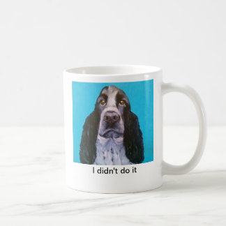 Taza de café del perro de aguas de saltador