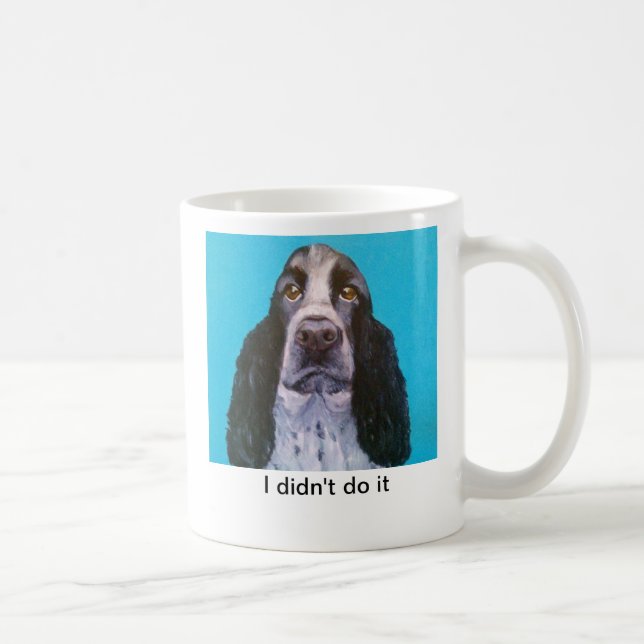 Taza de café del perro de aguas de saltador (Derecha)