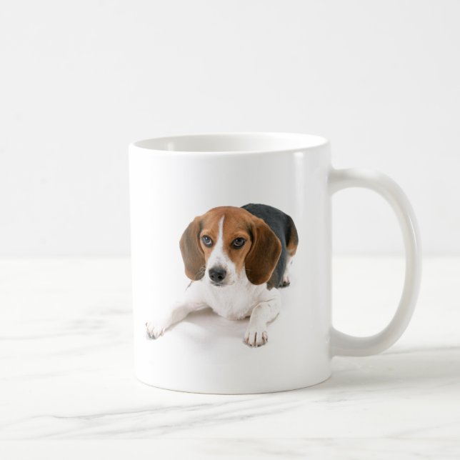 Taza de café del perro del beagle (Derecha)