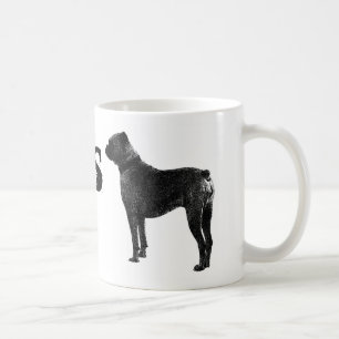 Taza de café del perro del boxeador