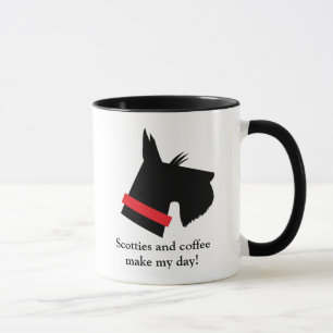 Taza de café del perro del escocés