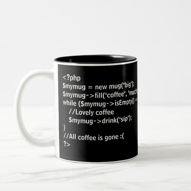Taza de café del PHP (Izquierda)