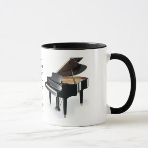 Taza de café del piano