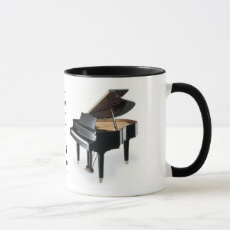 Taza de café del piano