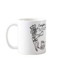 Taza de café del polluelo y de Eddie del Beatnik