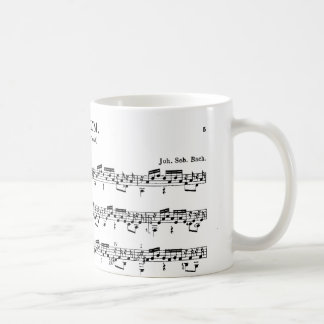 Taza de café del preludio del laúd de Bach