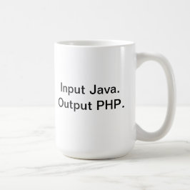 Taza de café del programador del PHP