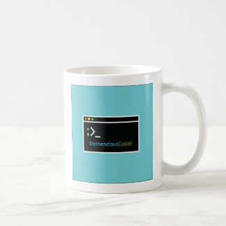 Taza de café del programador o del codificador