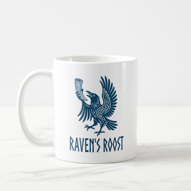 Taza de café del Pub Raven's Roost Wick Escocia (Izquierda)