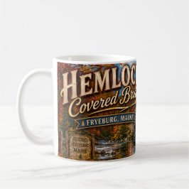 Taza de café del puente cubierto de Hemlock Fryebu