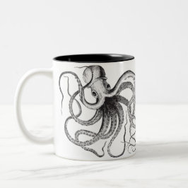 Taza de café del pulpo