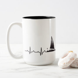 Taza de café del pulso del barco