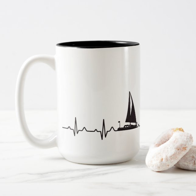 Taza de café del pulso del barco (Con donut)