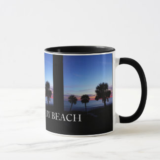 Taza de café del recuerdo de la playa de ciudad de