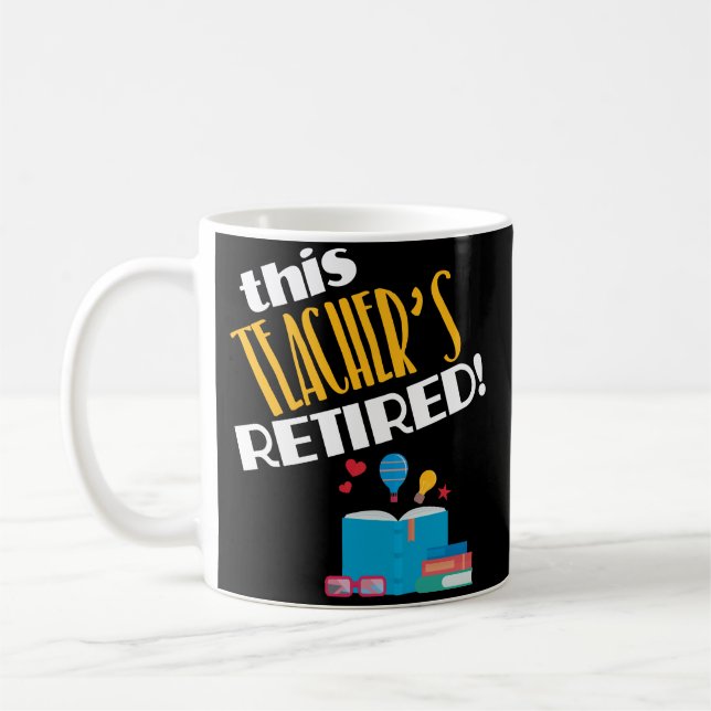 Taza de café del regalo del fiesta de retiro del (Izquierda)