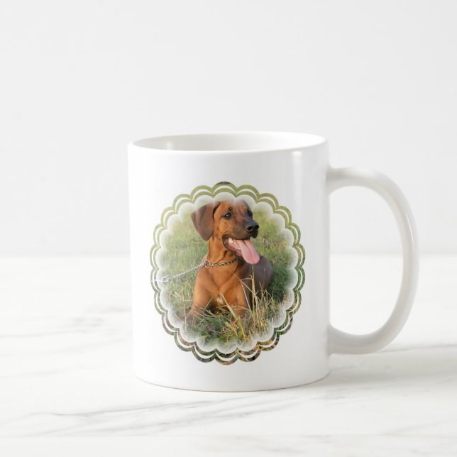 Taza de café del rescate de Rhodesian Ridgeback (Derecha)
