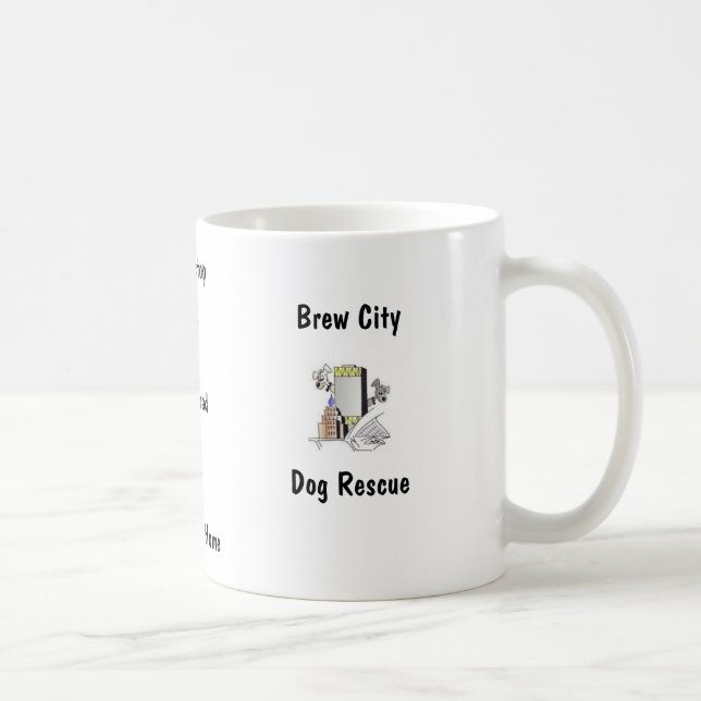 Taza de café del rescate del perro de la ciudad (Derecha)