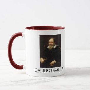 Taza de café del retrato de Galileo Galilei